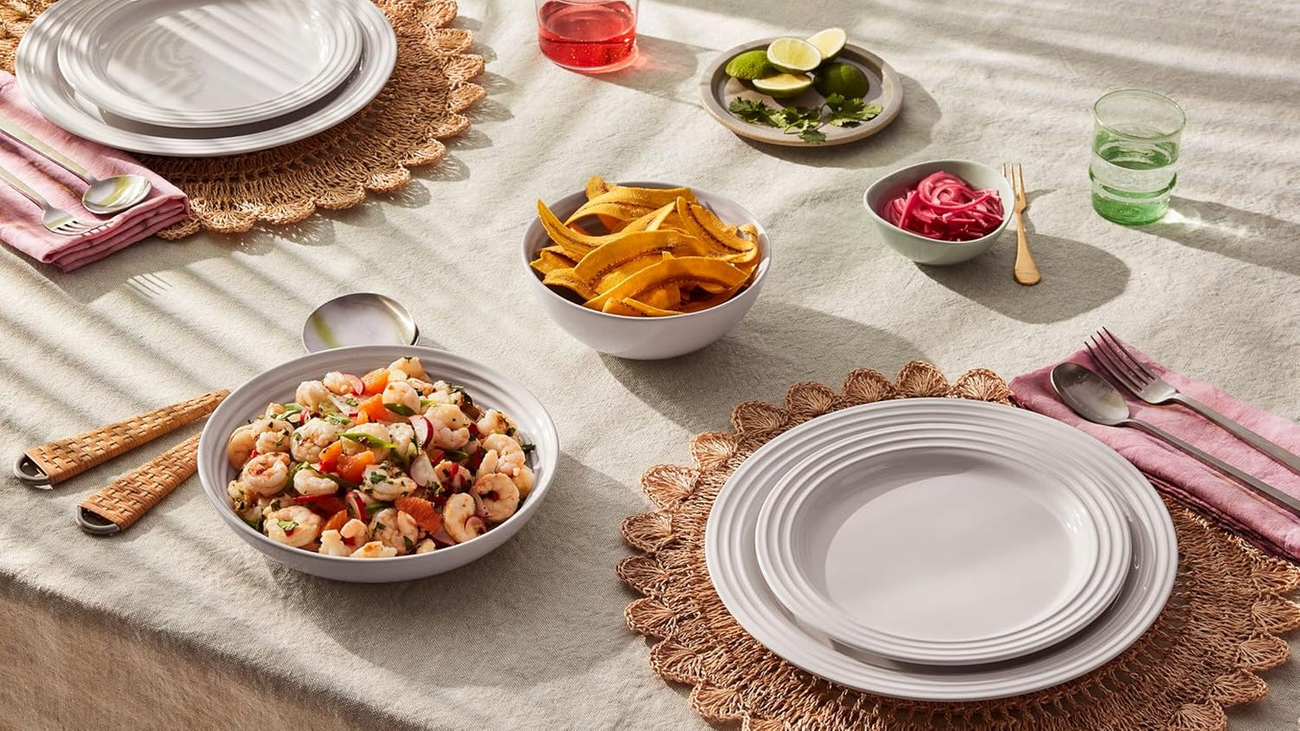 Le Creuset Stoneware Set of 4 Pasta Bowls, 8.5" each, Sea Salt