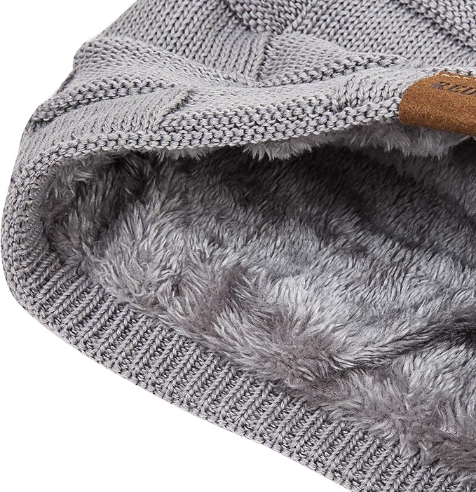 REDESS Beanie Hat for Men and Women Winter Warm Hats Knit Slouchy Thick Skull Cap