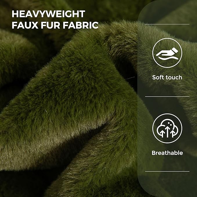 MAXYOYO Giant Bean Bag Chair for Adults, Ultra Soft Fluffy Bean Bag Sofa, Oversized Floor Sofa for Living Room Bedroom, Cozy Reading Chair with Filler, Green