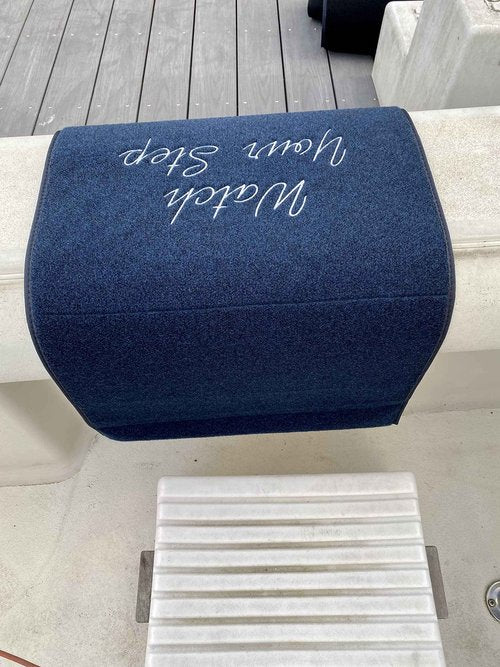 Cape Marine Gunwale Covers - Watch Your Step (Medium) 18x38
