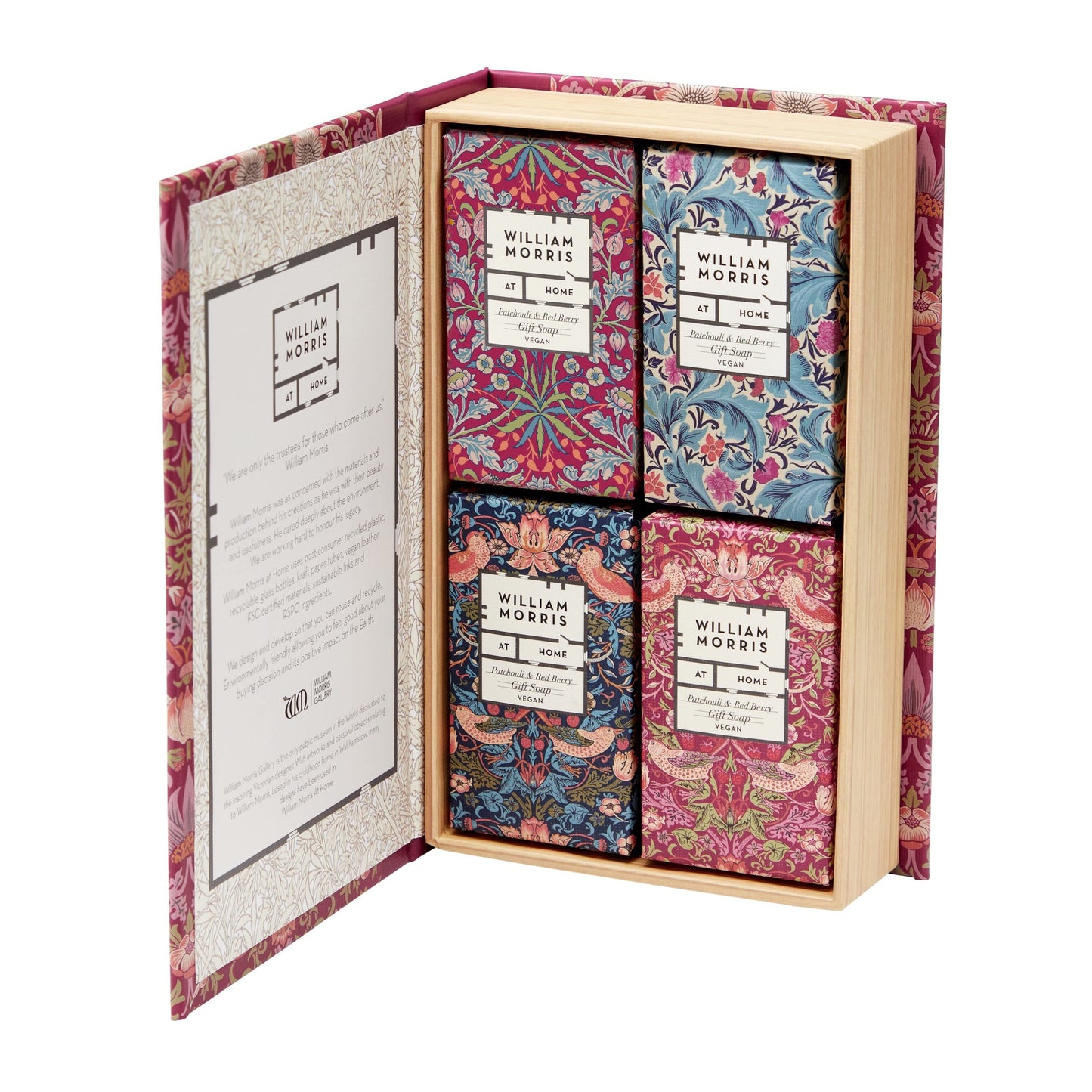 Christmas 2022 by William Morris At Home Strawberry Thief Guest Soaps