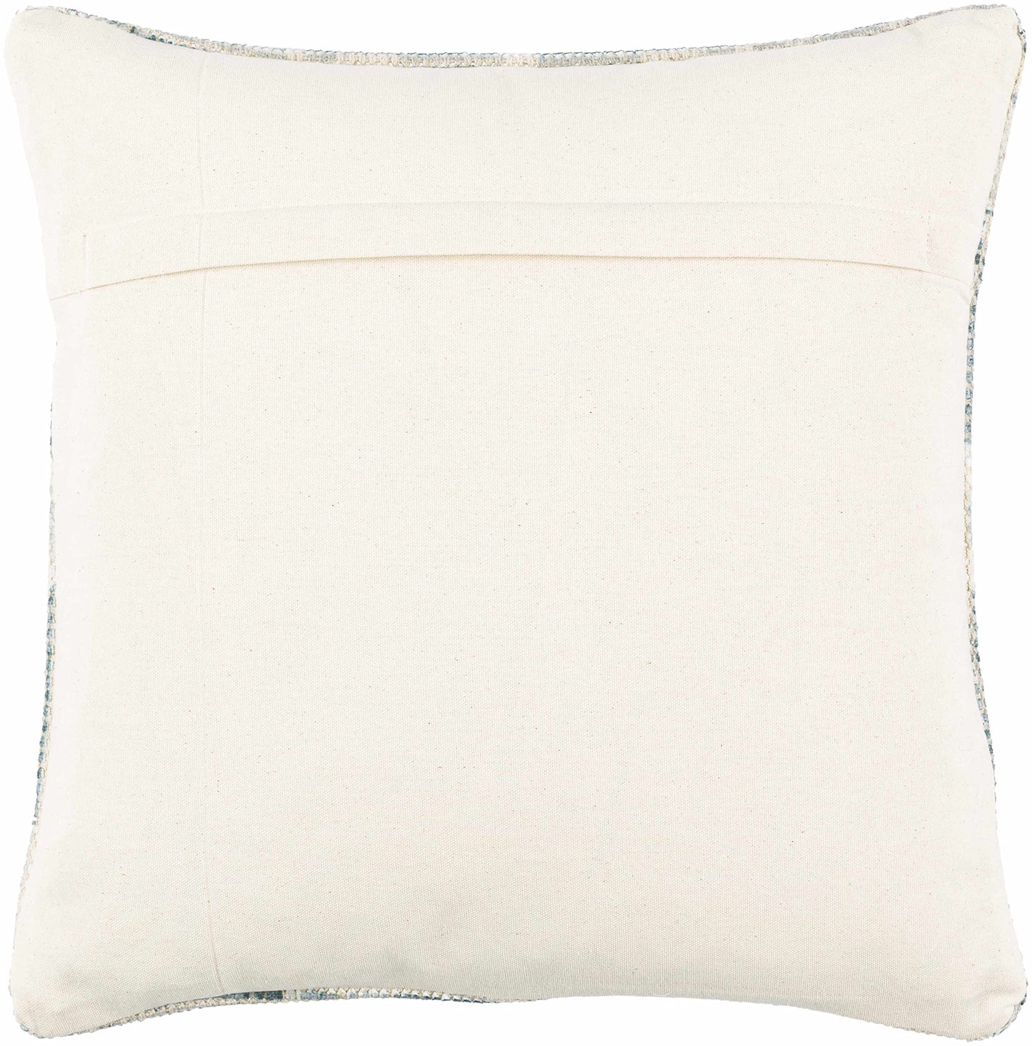 Hauteloom Bigaa Cotton Decorative Throw Pillow Cover - Oriental Floral Sofa Couch Cushion Cover - Blue, Sage, Cream - 18" x 18''