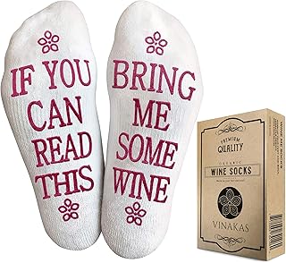 Funny Socks for Women – Unique Gifts & Accessories for Wine Lovers – Gag Gift Idea, Perfect Birthday Present for Her