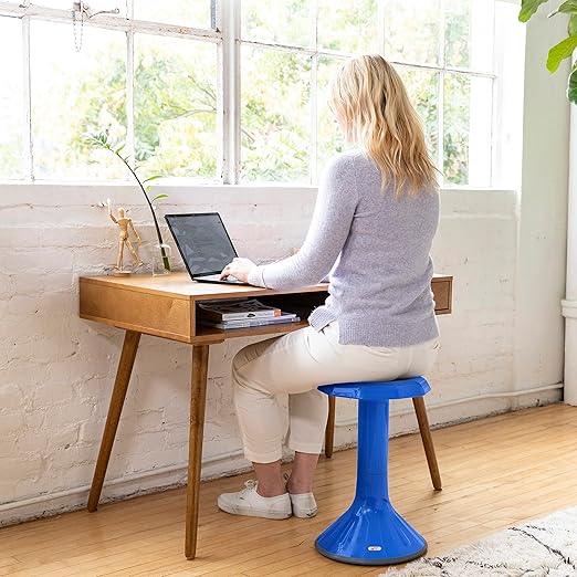 ECR4Kids ACE Active Core Engagement Wobble Stool, 20-Inch Seat Height, Flexible Seating, Blue