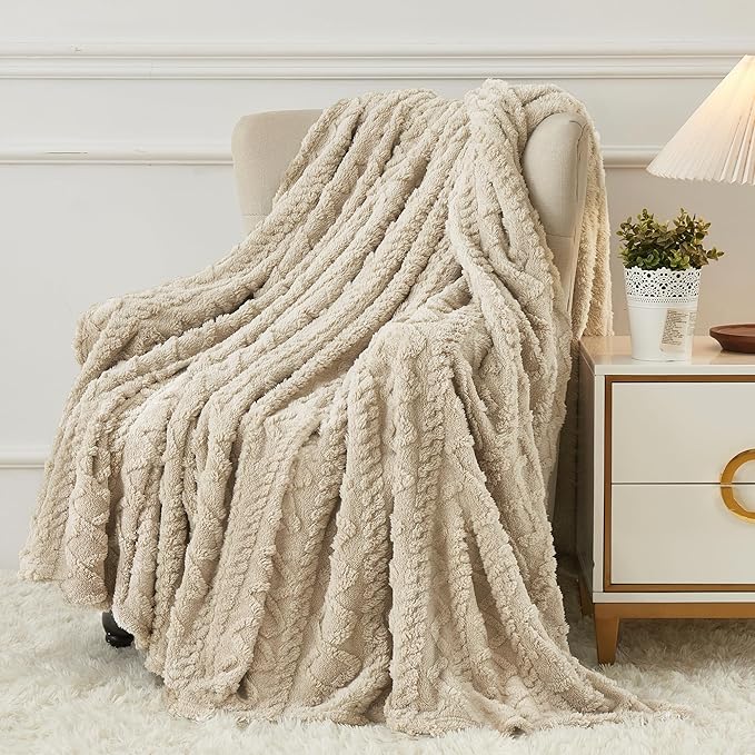 Aganear Fleece Throw Blanket - Cozy Soft Lightweight Fuzzy Throw Blanket for Women Portable Throw Blankets for Couch, Warm...
