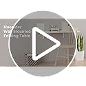 Neoaider Upgrade Wall Mounted Folding Table 31.5”L x 15.7”W, Laundry Folding Table with Heavy Duty Metal Collapsible Shelf...
