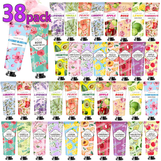 38 Pack Hand Cream Bulk Gifts,Easter Basket Stuffers for Teens,Mothers Day Gifts for Mom,Teacher Appreciation Gifts Nurse Gifts,Small Gifts Birthday Gifts for Women Hand Lotion for Dry Cracked Hands