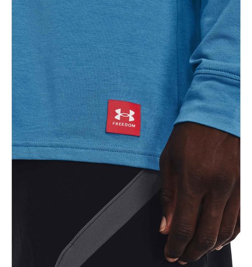 Under Armour x Project Rock Men's Long Sleeve Graphic Shirt, Chicago Blue/Petrol Blue, X-Large
