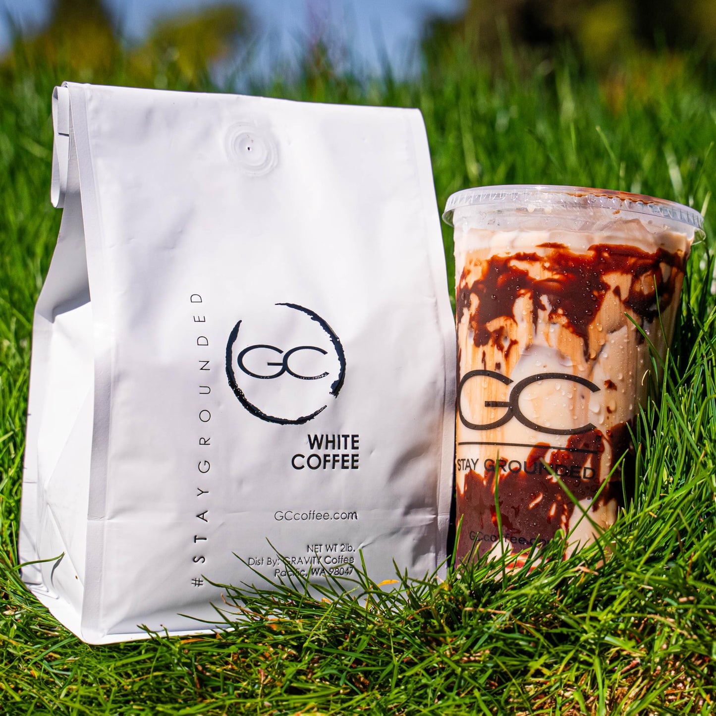 Gravity Coffee Co. Signature White Coffee Grounds Light Coffee Roast | 2lb Bag of Ground White Coffee | Gentle and Bold Flavors of Nutty and Earthy Tasting Notes (Ground)