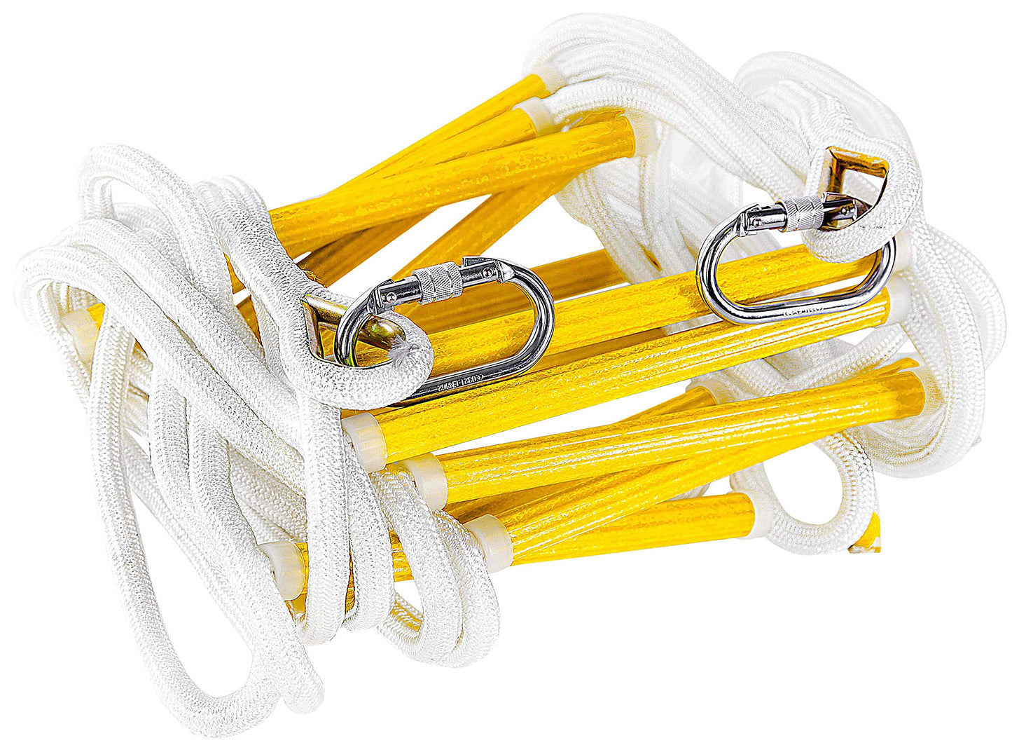 ISOP Emergency Fire Escape Ladder 3 Story Homes | 25 ft Emergency Escape Rope Ladder | Fast to Deploy & Easy to Use | Light, Compact & Easy to Store - Weight Capacity up to 2000 Pounds (25ft)