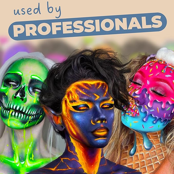 Blue Squid PRO Face Paint - Professional Water Based Single Cake Facepaint & Body Paints - SFX Makeup, Kids Adults Face Painting for Costume, Halloween, Cosplay - Classic Brown 30g / 1oz