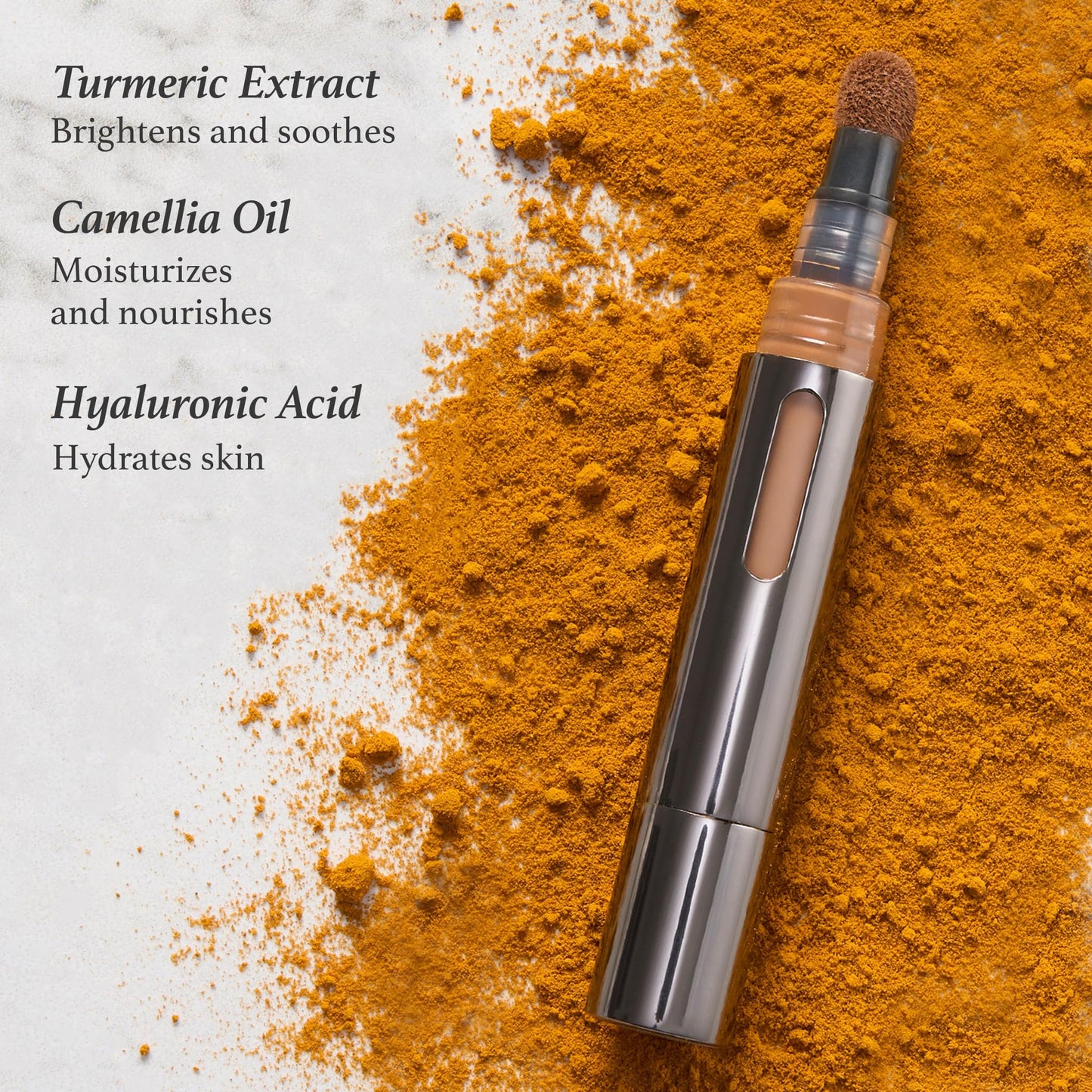 Julep Cushion Complexion Concealer & Corrector Stick -220 Sand - Infused with Turmeric & Hyaluronic Acid - Medium Coverage - Nat