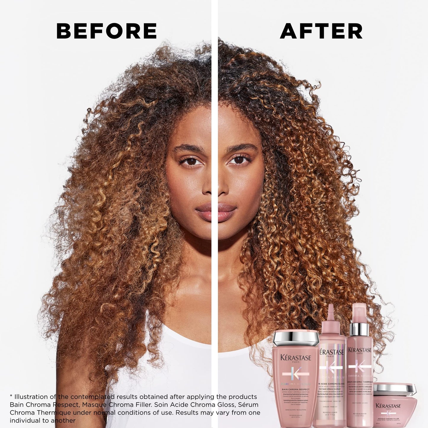 Kerastase Chroma Absolu Chroma Respect Shampoo Riche For Sensitized or Damaged Color-Treated Hair - Protects and Nourishes Mediu