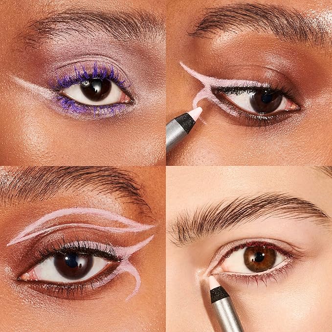 Wonderskin 1440 Longwear Pink Eyeliner Pencil, 3 Pack - Waterproof, Sharpenable Eyeliner Pencil & Smudge Proof Pink Eye Liner Pencils (Icing)