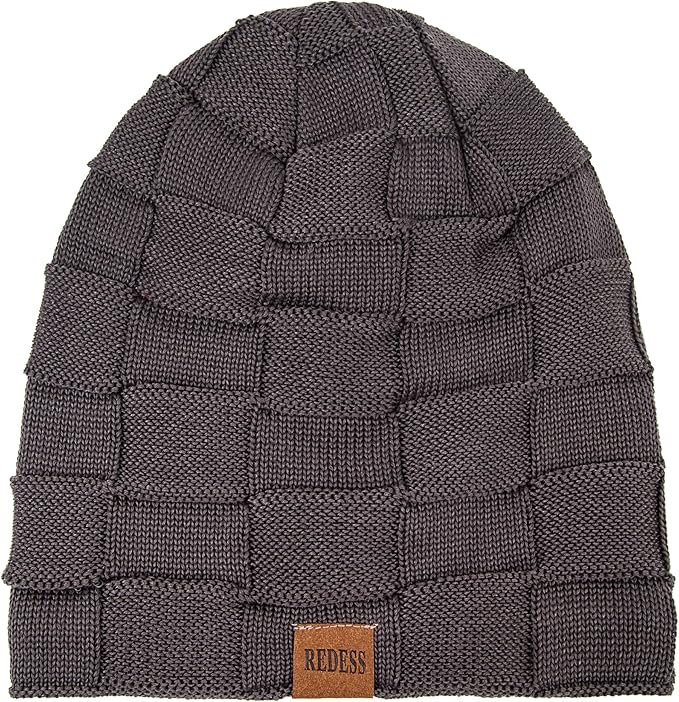 REDESS Beanie Hat for Men and Women Winter Warm Hats Knit Slouchy Thick Skull Cap