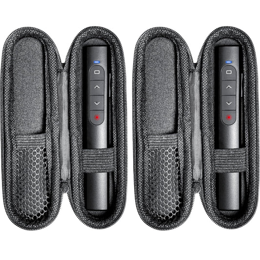 (2 Units) Wireless Presenter Remote With Case, Presentation Clicker With Hyperlink & Volume Remote Control Powerpoint Office Pre