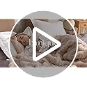 blunique Ultra Soft Cozy Faux Fur Throw Blanket, Fuzzy Plush Thick Bubble Blanket, Luxury Fluffy Blanket for Couch, Sofa, ...