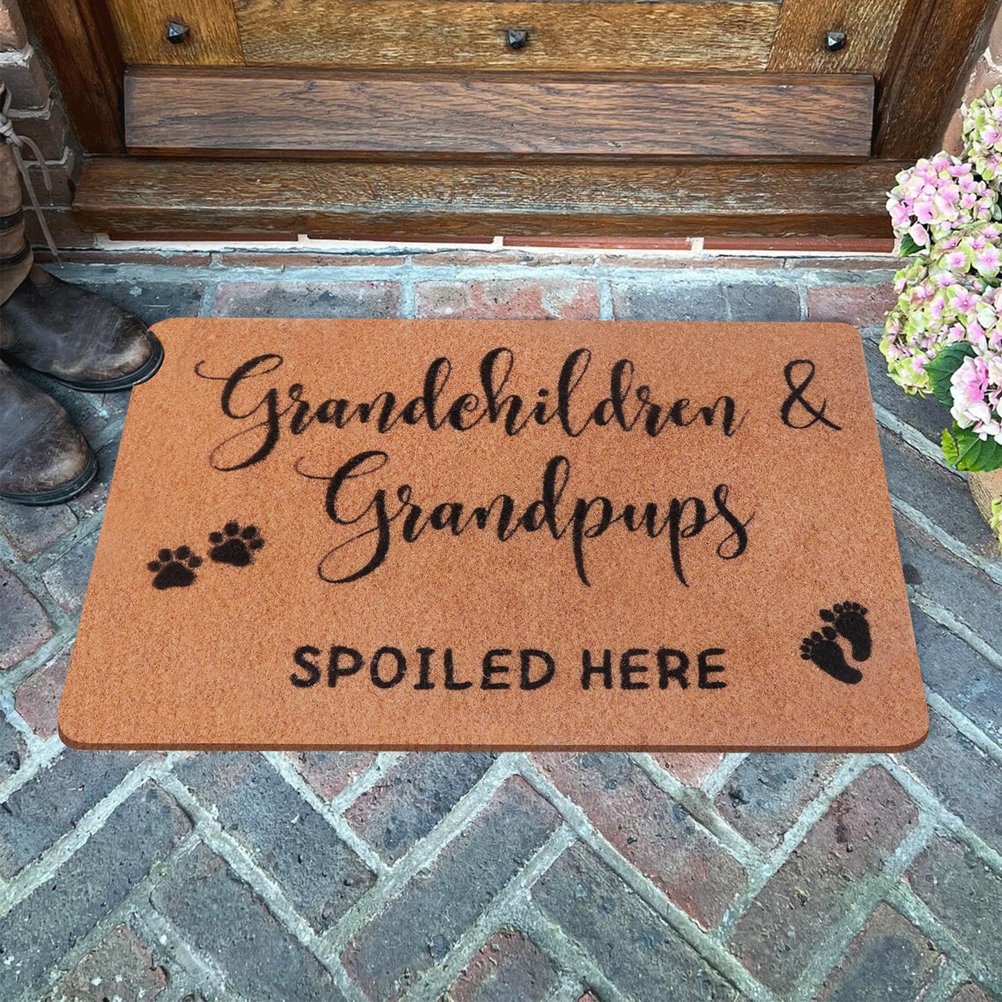 PLUJOYS Grandma Gifts,Nana Gifts,Gifts for Grandparents,Grandpa Gifts,Grandma Grandpa Birthday Gifts,Gigi Grandma Gifts from Granddaughter Grandchildren Grandson Grankids,Doormats Home Decor
