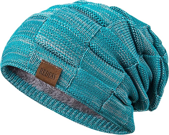 REDESS Beanie Hat for Men and Women Winter Warm Hats Knit Slouchy Thick Skull Cap