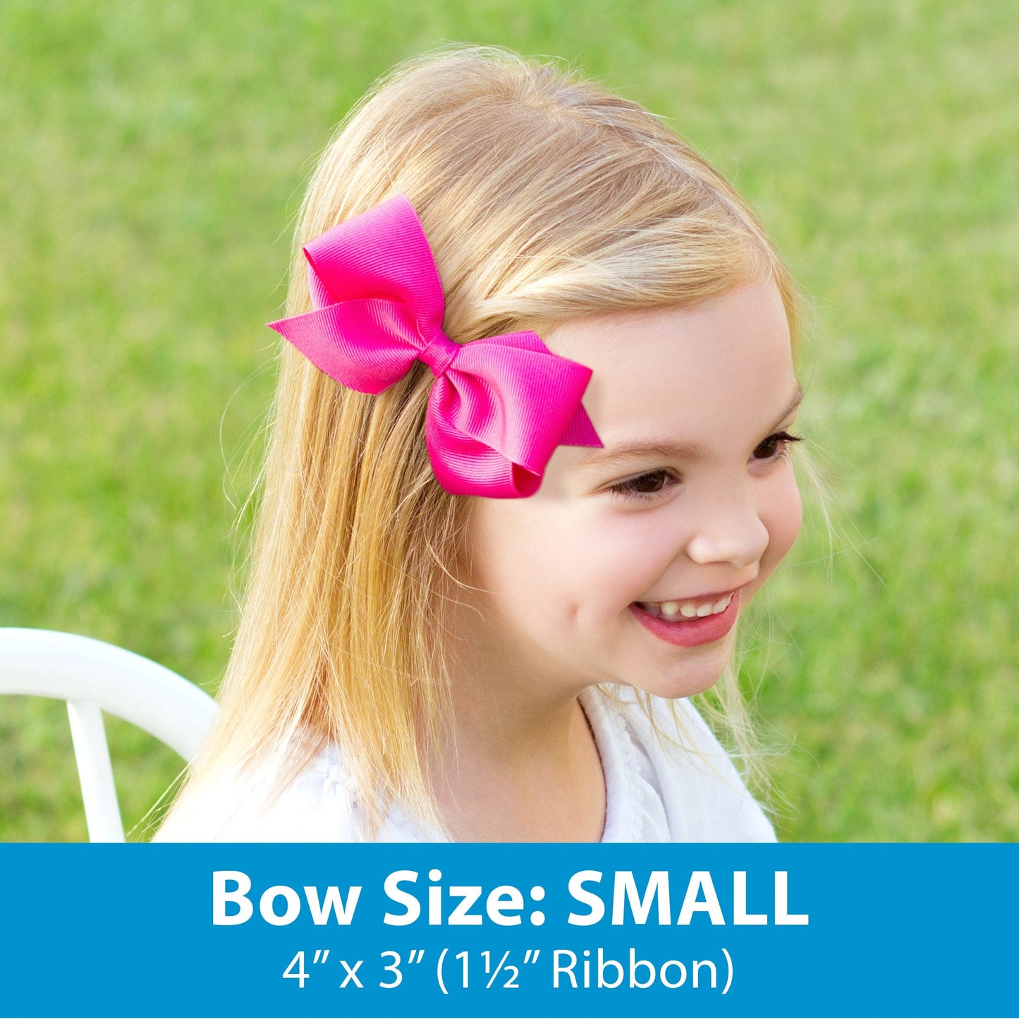 Wee Ones Girls' 3 pc Set Solid Grosgrain Variety Pack on a WeeStay No-Slip Hair Clip, Small, Light Pink, Light Orchid, Millenniu