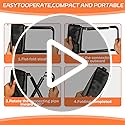 Mejora Portable Pocket Camping Chair,Ultralight Foldable Camp Stool with Compact Carry Bag, Heavy-Duty 220LBS Capacity for...