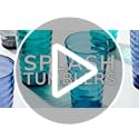 US Acrylic Splash [Set of 16] 18 ounce Plastic Stackable Water Tumblers in Jewel Tone Colors Value Set of Drinking Cups, R...
