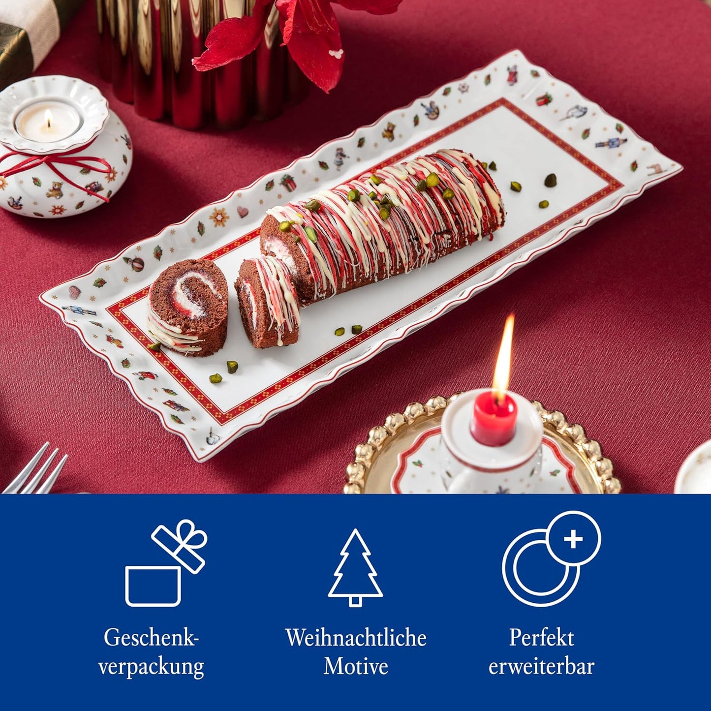 Villeroy & Boch Delight King Cake Plate, White