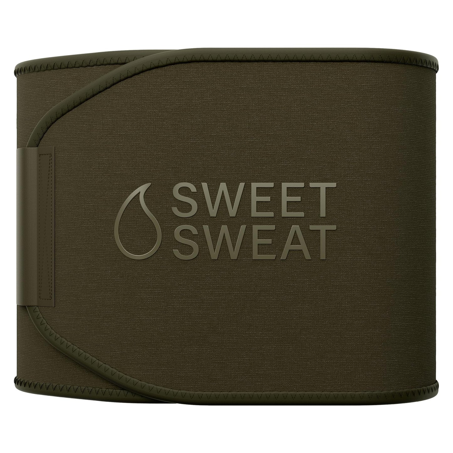 Sports Research Sweet Sweat Waist Trimmer (Core Series) - Premium Sweat Enhancing Fitness Band for Women & Men - Adjustable Fit · Latex-Free Neoprene - Matte Green, Large