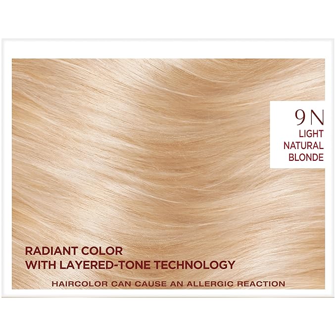 L'Oreal Paris Age Perfect Permanent Hair Color, 9N Light Natural Blonde, 1 kit