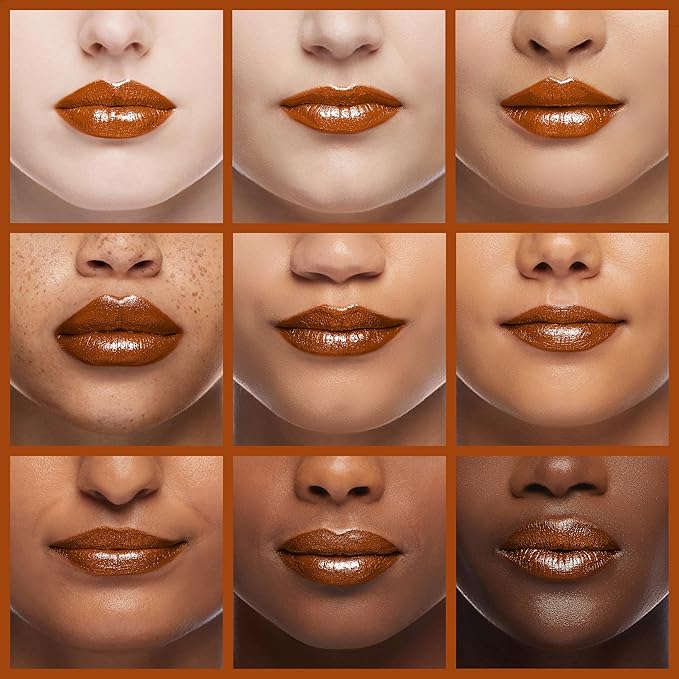 L'Paige Designer Lipstick - Metallic Frosted Copper Finish, Rich Orange-Brown Shade, w/ Aloe Vera Infused, Long-Lasting & Moisturizing, Smooth & Comfortable Application for All-Day Wear, Shade L05