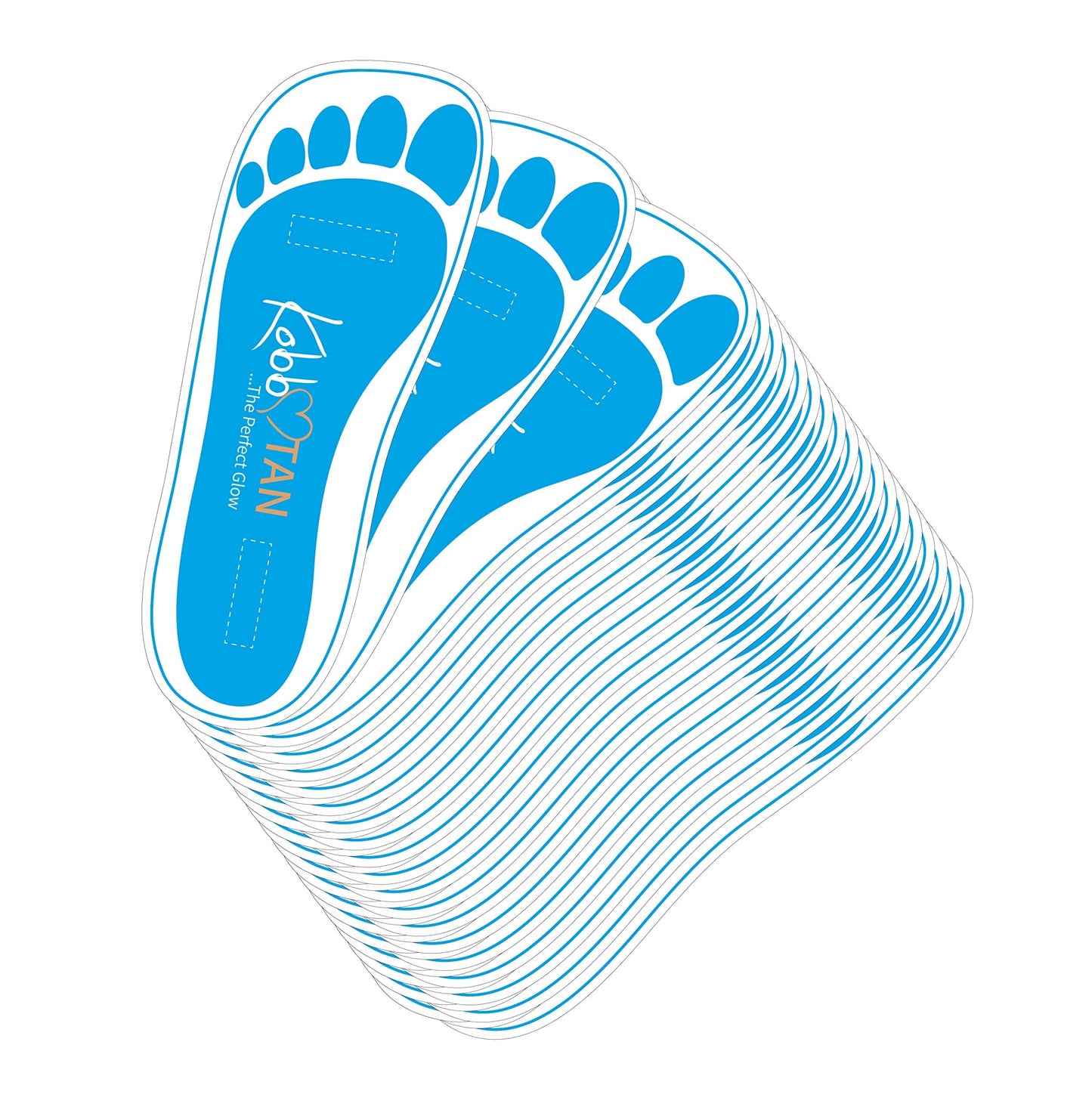 60 Pairs(120feets) Spray Tan Feet Pads Disposable & Economic Blue Feet pads for Spray tanning,Use in Tanning booth,Sunless Tanni