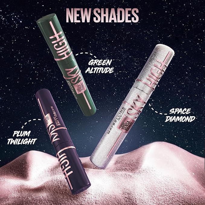 Maybelline Lash Sensational Sky High Washable Mascara Makeup, Volumizing, Lengthening, Defining, Curling, Multiplying, Buildable Formula, True Brown, 1 Count