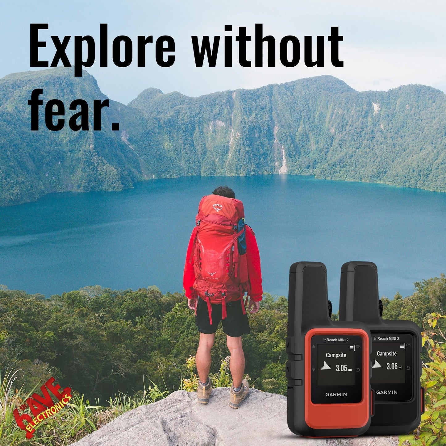 Garmin Inreach Mini 2 Compact Satellite Communicator, Lightweight Rugged Design, Portable Gps Handheld For Hiking, Two-Way Text