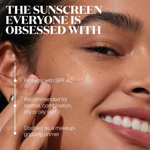 Supergoop! Unseen Sunscreen - SPF 40 - Clear & Invisible Face Sunscreen + Broad Spectrum + Makeup-Gripping Primer - Weightless, Scentless, Oil Free - For All Skin Types & Tones - 1.7 fl oz, 2 Pack