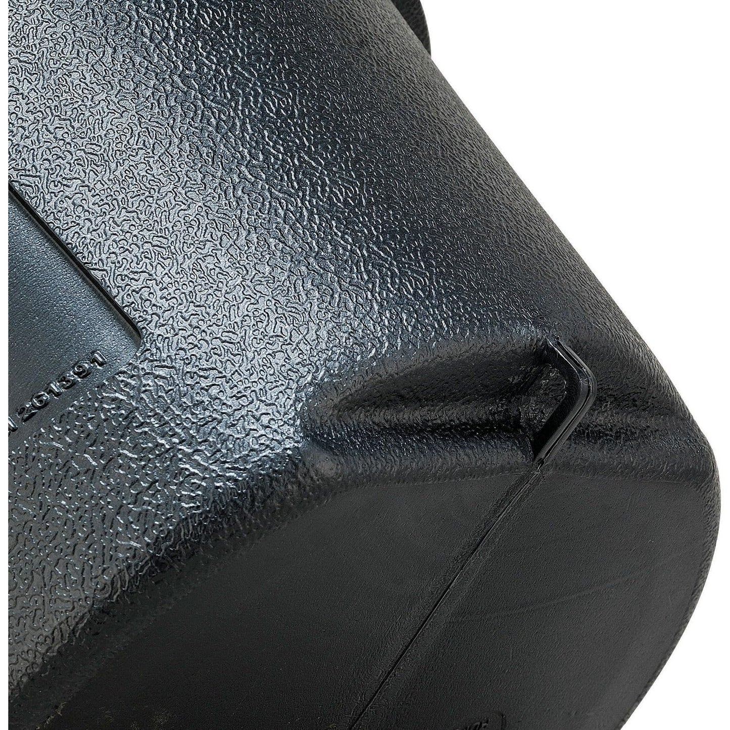 Global Industrial Free Standing Outdoor Cigarette Receptacle Ashtray with Round Base, 11" Diameter x 30" H, 1-1/2 Gallon Capacity, Butt Disposal Container, Plastic, Black