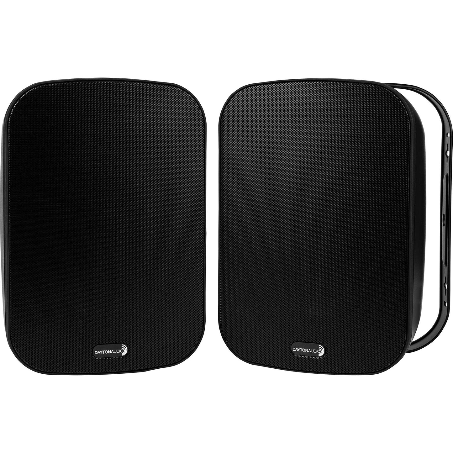 Dayton Audio Io65Xtb 6-1/2 Ip66 70/100V 8 Ohm Indoor/Outdoor 2-Way Speaker Pair W/Radiator Black