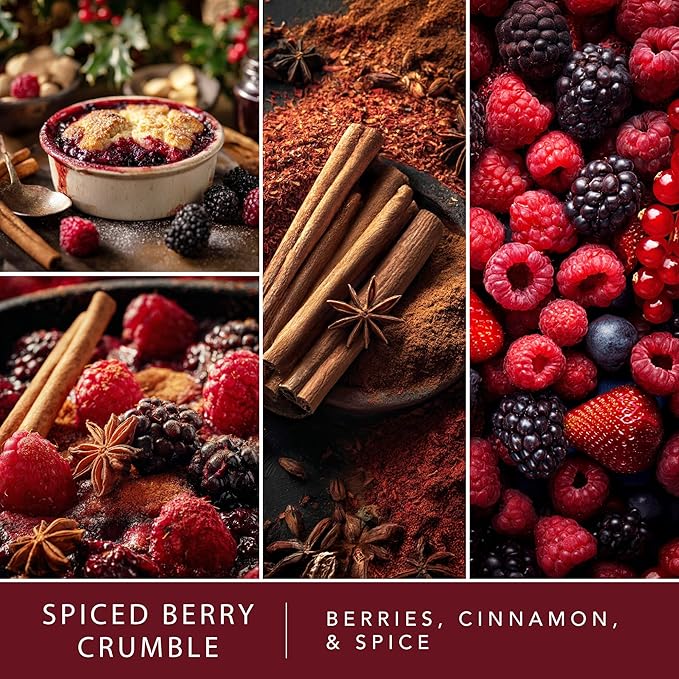 Scentsationals Fragrance Oil Plug In Air Freshener Refills 3-Pack - Spiced Berry Crumble - Works with Scentsationals Wall Plugs, Long-Lasting Home Fragrance, 0.8 fl oz Each, Packaging May Vary