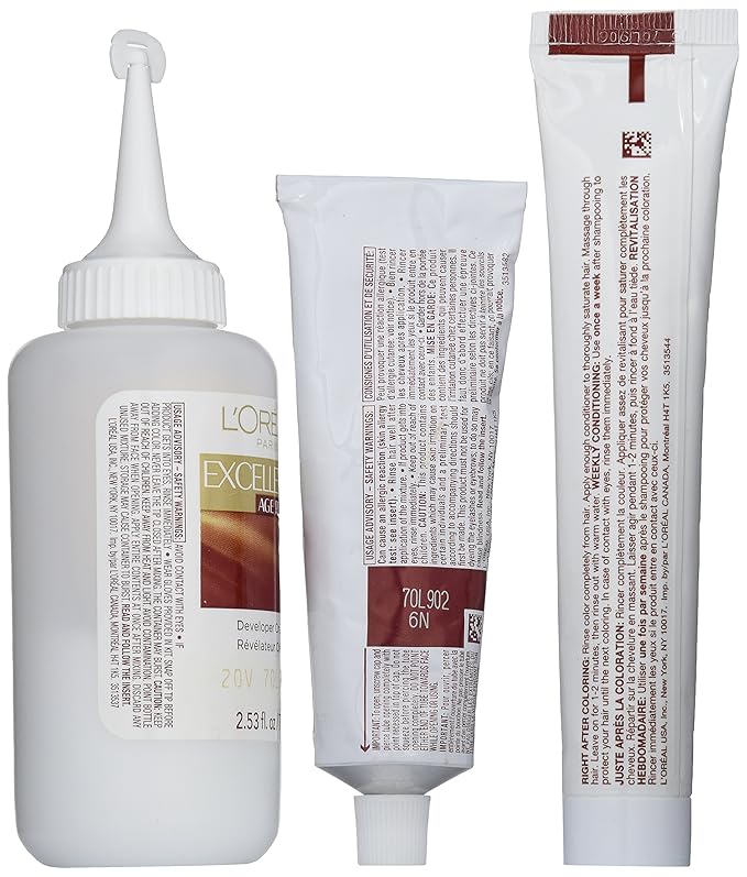L'Oreal Paris ExcellenceAge Perfect Layered Tone Flattering Color, 6N Light Soft Golden Brown (Packaging May Vary)