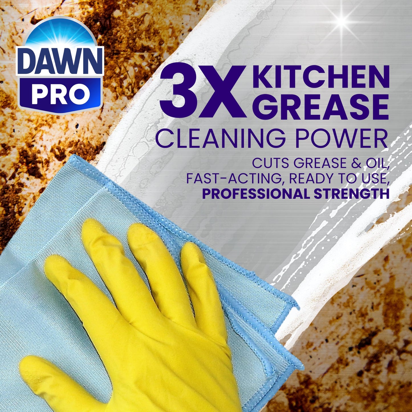 P&G Professional DAWN Kitchen Surface Degreaser - 1 GAL (Case of 2) - For Removing Grease Found in Commercial Kitchens & Food Service (Packaging May Vary)