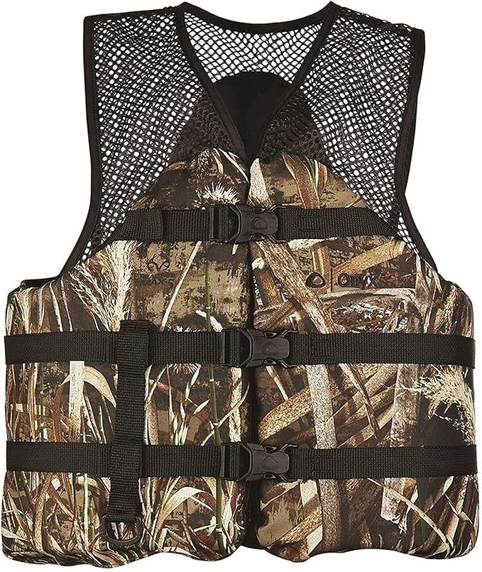 Onyx Mesh Classic Sport USCG Approved Life Jacket for Boating, Fishing, Hunting