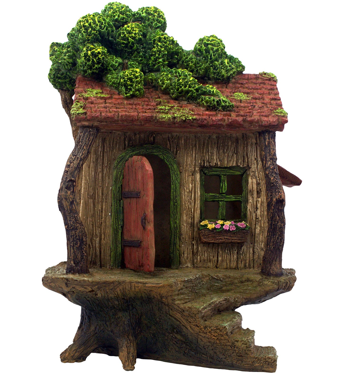 PRETMANNS Fairy Garden House – Fairy House for Outside – 9” High with Door That Opens – Sturdy Fairy Garden Building – Lovely Miniature Garden Accessories Supplies