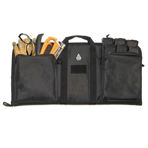 UTG 28" KIS Keep-It-Simple Gun Case, 600D Polyester, Black & Walker's Razor Slim Electronic Muff, Black