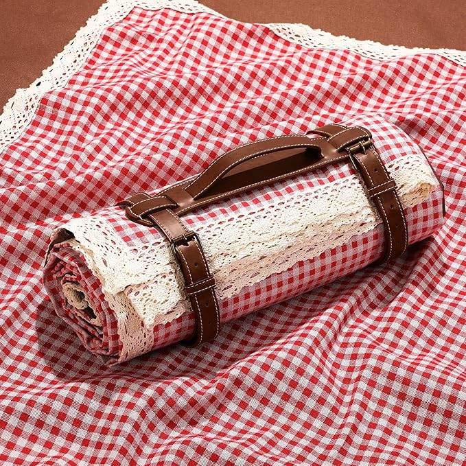 VitalCozy Waterproof Picnic Blankets 59 x 78in Outdoor Blanket Foldable 2 in 1 Double Layer Sandproof Beach Mat with Carry...