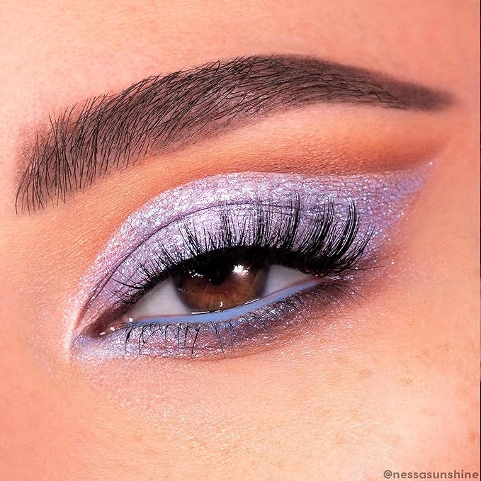 ColourPop Super Shock Shadow - High-Pigment, Crème-Powder Eye Makeup - Single Glitter Eyeshadow with Zero Fallout and Unique Bouncy Texture - Metallic Baby Blue Eyeshadow - Moon Daisy (0.07 oz)