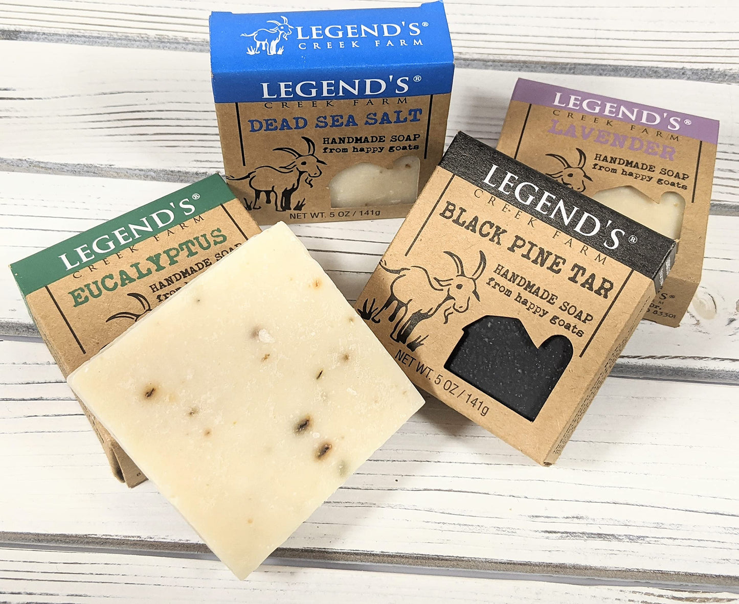 Legend's Creek Farm Goat Milk Soap - Cleansing Moisturizing Bar for Hands and Body - 5 Oz Natural Soap for Sensitive Skin, Handm