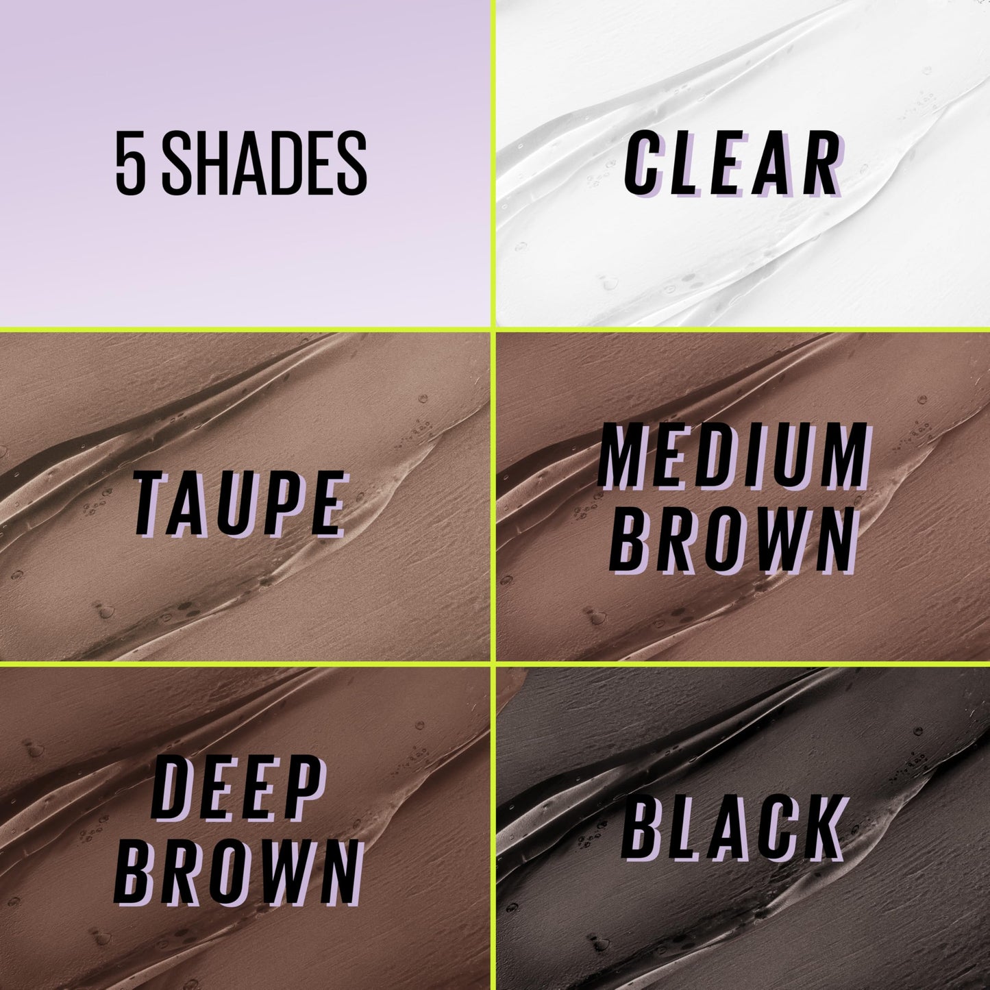 Maybelline Super Lock Brow Glue Eyebrow Gel, Lightweight and Waterproof Tinted Brow Gel For Up To 24HR Hold, Medium Brown, 1 Cou
