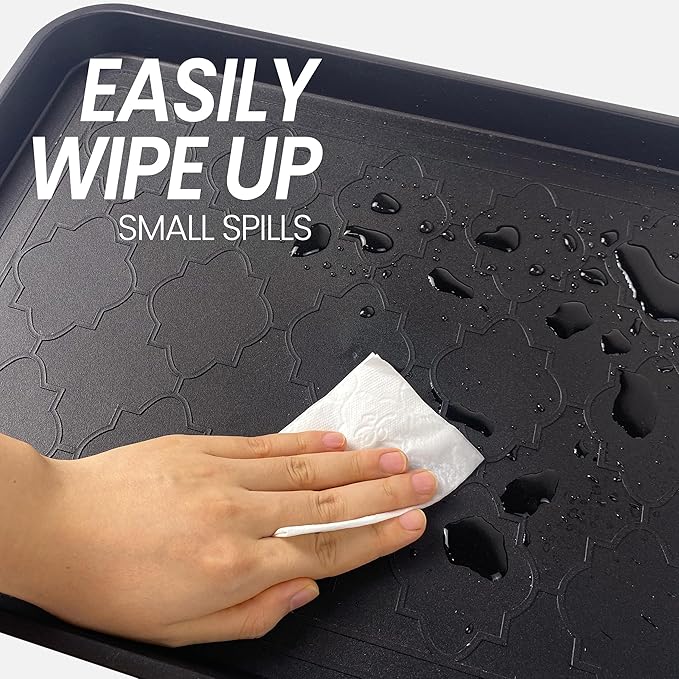 Boot Tray for Entryway Indoor, Heavy Duty Shoe Mat Tray 3 Packs, 16.7"x12.8" Waterproof Shoe Trays