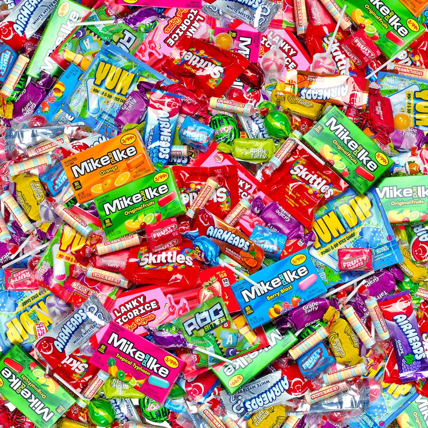 Candy Assortment Bulk - 8 Pounds - Back To School Candies - Halloween Variety Pack - Bag Individually Wrapped - Summer Pinata Filler Candies