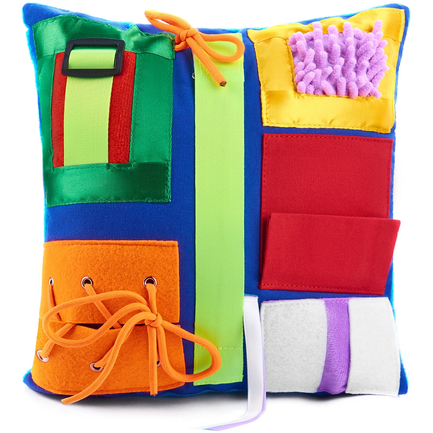 ODOXIA Dementia Pillow | Calming & Comforting Activities for Adults with Dementia | Fidget Sensory Pillow | Dementia Products for Elderly | Helps with: Alzheimers, Dementia, Asperger’s & Autism