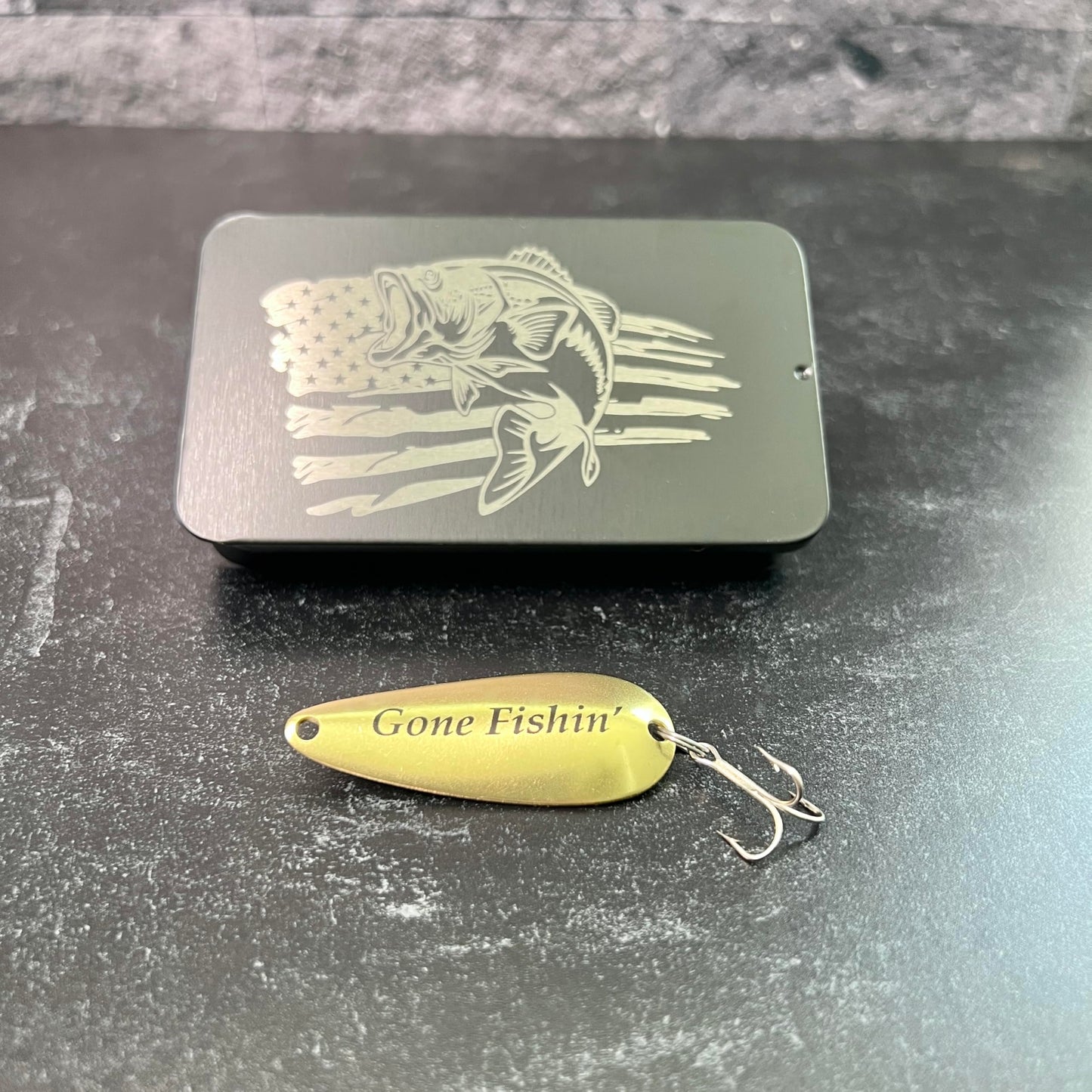 Fishing Gift for Grandpa - Engraved Fish Hook - Fathers Day - Birthday Present - New Grandparent - From Grandkids